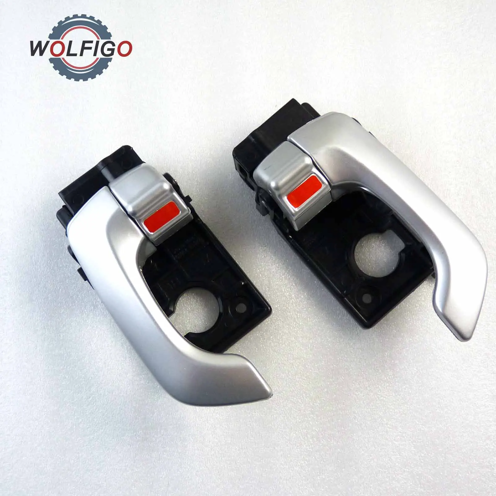 

WOLFIGO 1 Pair Front Inside Inner Door Handle LH RH Left Right Driver Passenger Silver for Kia Optima 2.4L 2.7L 2006 2007 2008