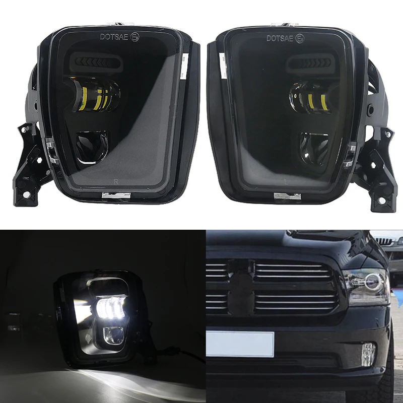 Для Dodge Оперативная память 1500 2500 3500 2013-2018 светодиодный Противотуманные фары