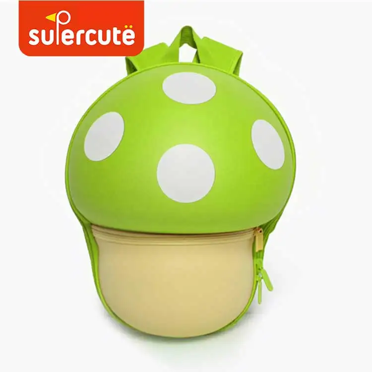 3D милый Mochila Marshroom рюкзак для девочек и мальчиков Kawaii детские сумки для путешествий на открытом воздухе детская сумка на подарок водонепроницаемый высокое качество от 3 до 8 лет - Цвет: Green Backpack
