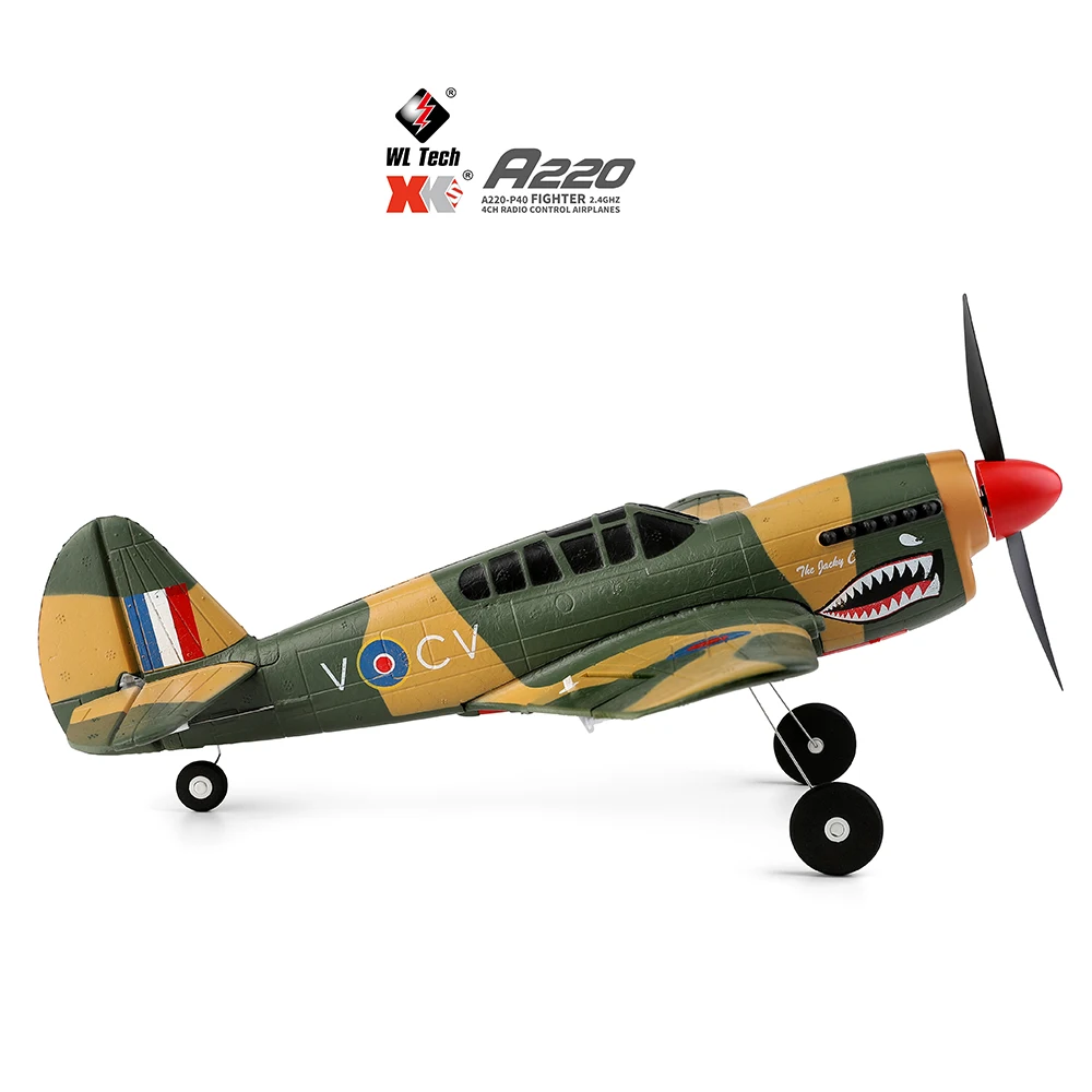 6G 4CH RTF Remote Control Harilla A220 RC Airplane EPP Foam Glider Plane 3D