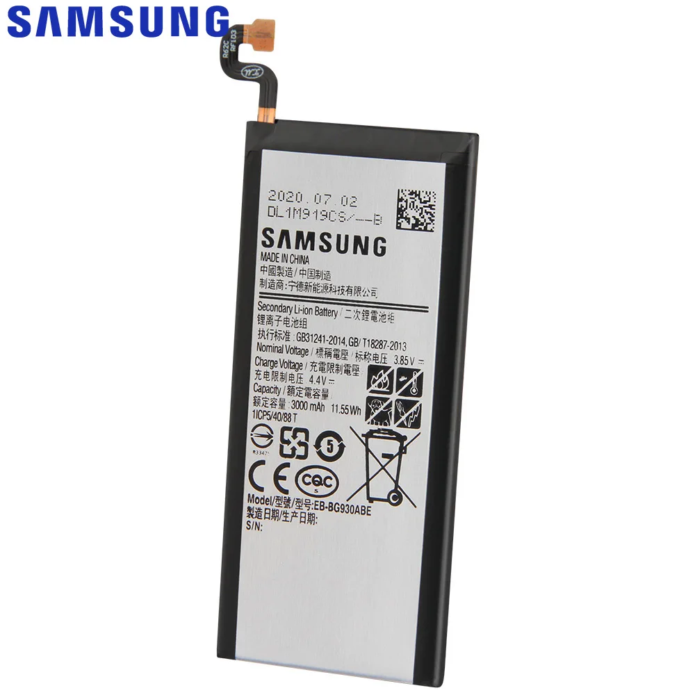 SAMSUNG оригинальный аккумулятор EB BG930ABE BG930ABA для Samsung GALAXY S7 Edge G9300 G930A F P L V G9308 S6 + S6Edge
