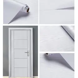European PVC Wood Grain Self Adhesive Wallpaper Old Furniture Renovation Cabinet Sticker Waterproof Wall Sticker Home Decor