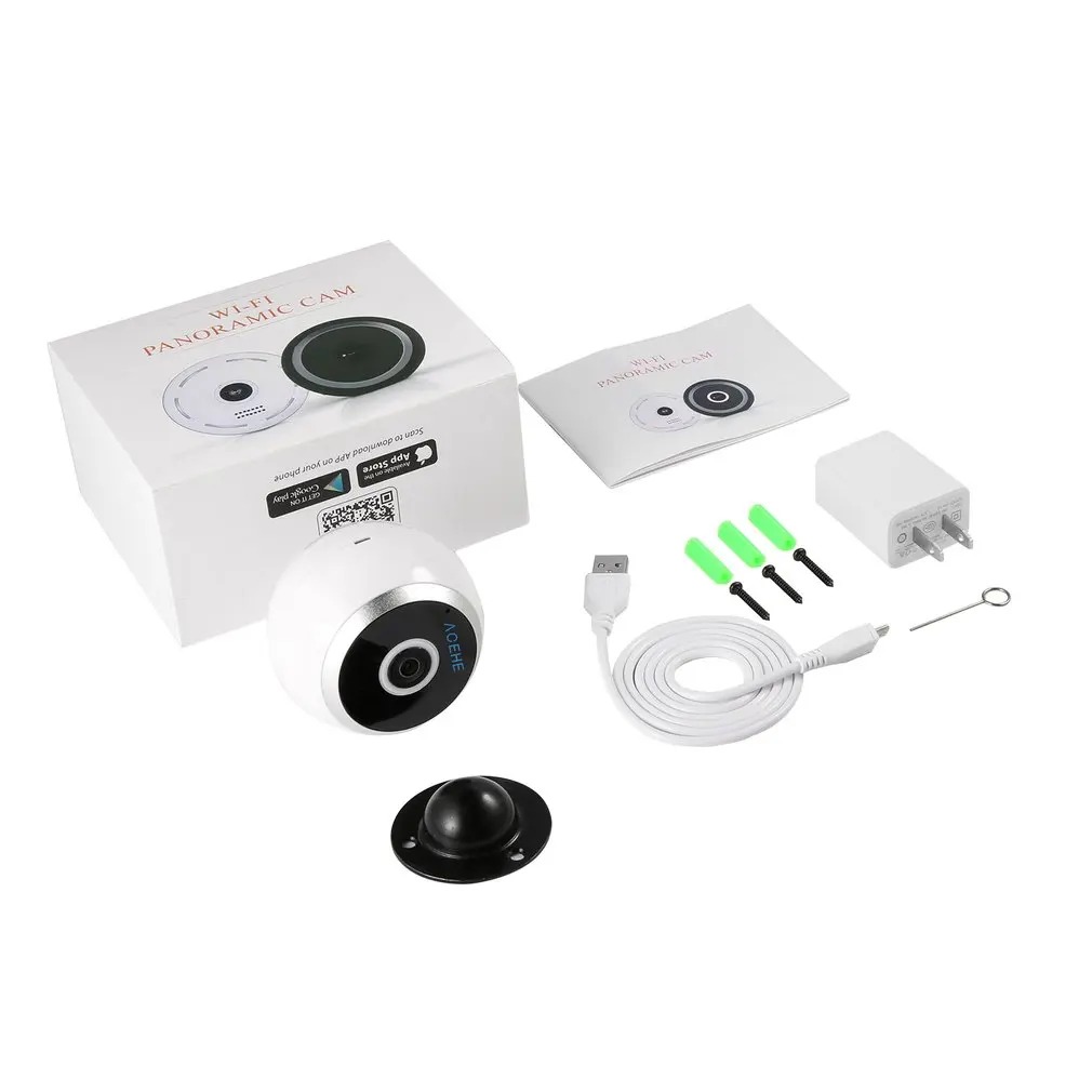 

HD 960P Panorama WIFI HD Night Vision Mini Wireless Security Camera Panoramic Video Recorder Monitoring Surveillance Camera