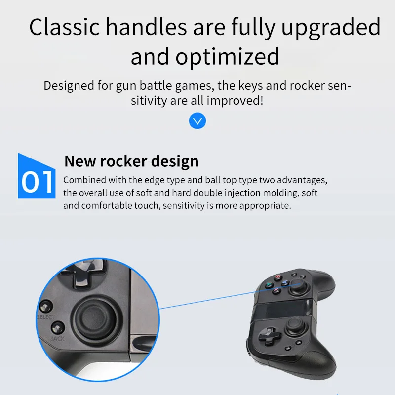 Игровой коврик Bluetooth BT4.0 Геймпад контроллер мобильный триггер джойстик для Android смартфон ПК ручка планшет ТВ коробка держатель