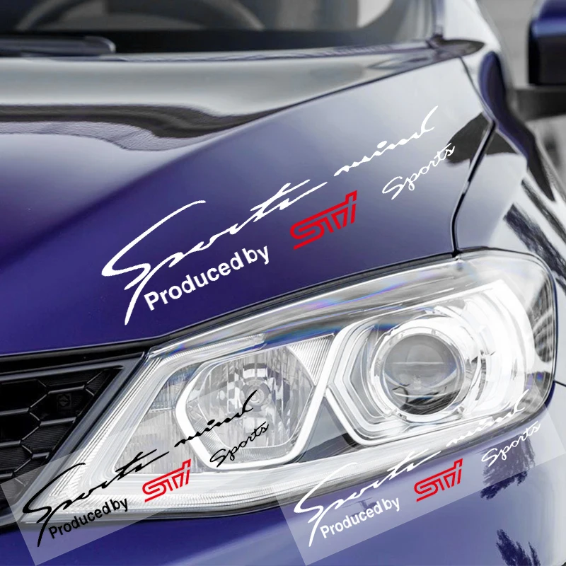3D Светоотражающая наклейка для автомобиля STI Sports на фары брови украшение Subaru Legacy