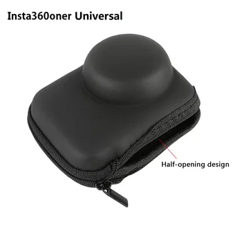 

SUNNYLIFE Universal Portable PU Case Storage Bag Pouch with Half-Open Zipper for Insta360 One R 4K Panoramic Lens Leica Edition