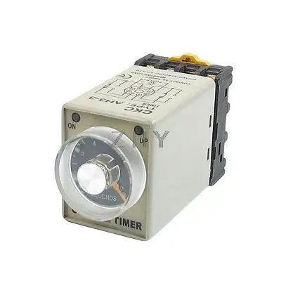 

AH3-3 24VDC Power On 0-10s 10 Second Delay Timer Time Relay + Socket