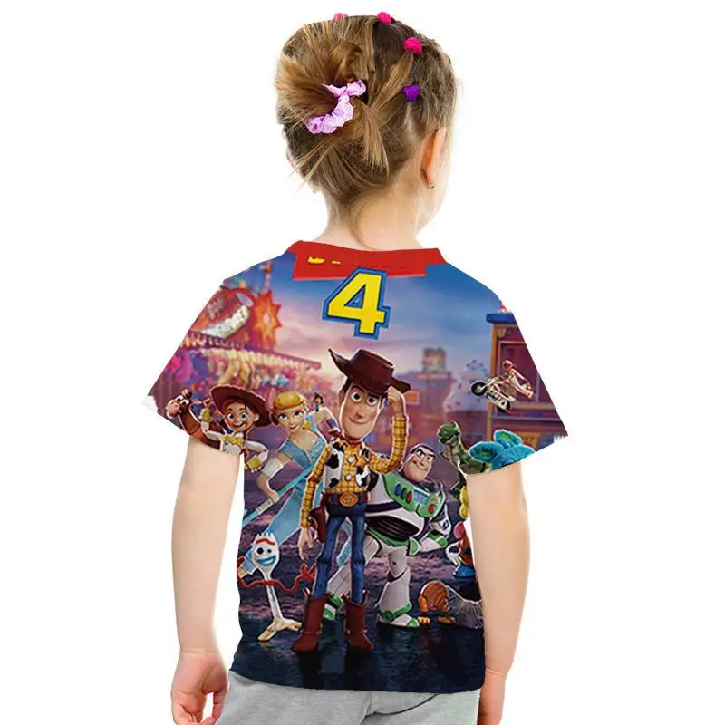 Популярный аниме История игрушек 3D estampado Nio moda nios desgaste amaderado Cool abrigo camiseta Buzz Lightyear nios ropacortamanga