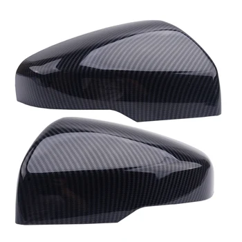 

2pcs Carbon Fiber Style Door Side Wing Rearview Mirror Cover Cap Trim Fit For Subaru XV Crosstrek 2018 2019 2020