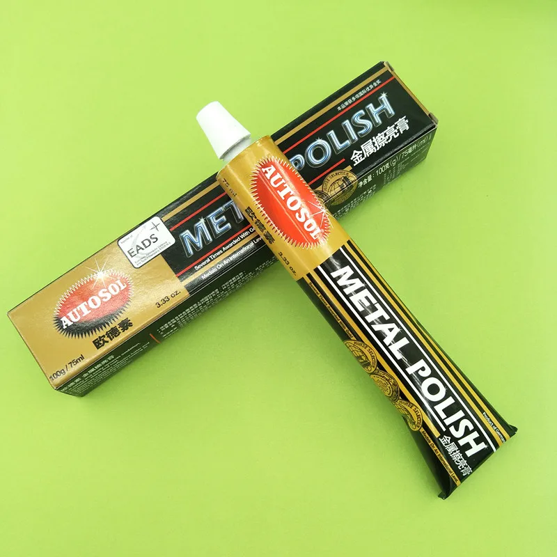 Autosol Metallo Lucidatura Pasta 100G Sbiancante Rame Pulire Pasta Di Decontaminazione Di Ossidazione Lucidatura Zippo Ossidazione