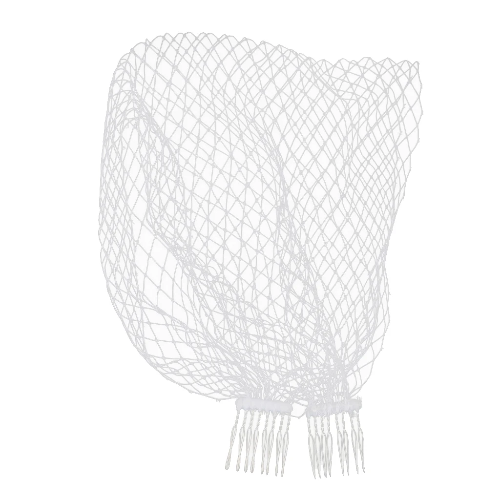 Wedding Bridal Birdcage Women Face Veil White Fascinator With Hair Comb Clips Wedding Bridal Birdcage Women Face Veil White Fascinator With Hair Comb Clips
