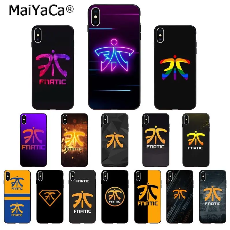 Мягкий высококачественный чехол для телефона MaiYaCa Fnatic FNC Esports Club из ТПУ iPhone 8 7 6 6S Plus