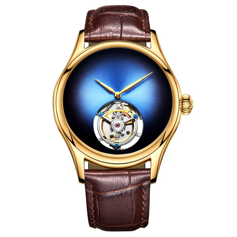 

GUANQIN Switzerland Real Tourbillon Leopard eye mechanical watch import custom brand high-end men's watches waterproof leather