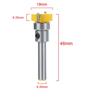 

Carbide Alloy 1/4 Inch Shank Hinge Mortise Template Router Bit 2 Flute Woodworking CNC Cutter