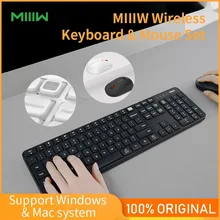 Tastiera e Mouse Wireless MIIIW Set solo un controllo USB 104 tasti tastiera Wireless compatibile Multi sistema 2.4GHz