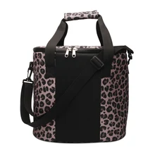 

Retail Leopard Cooler Bag Big Size Monogram Striped Lunch Camping Backpack DOM1131855 Food Carrier Bags with Zipper and Belt