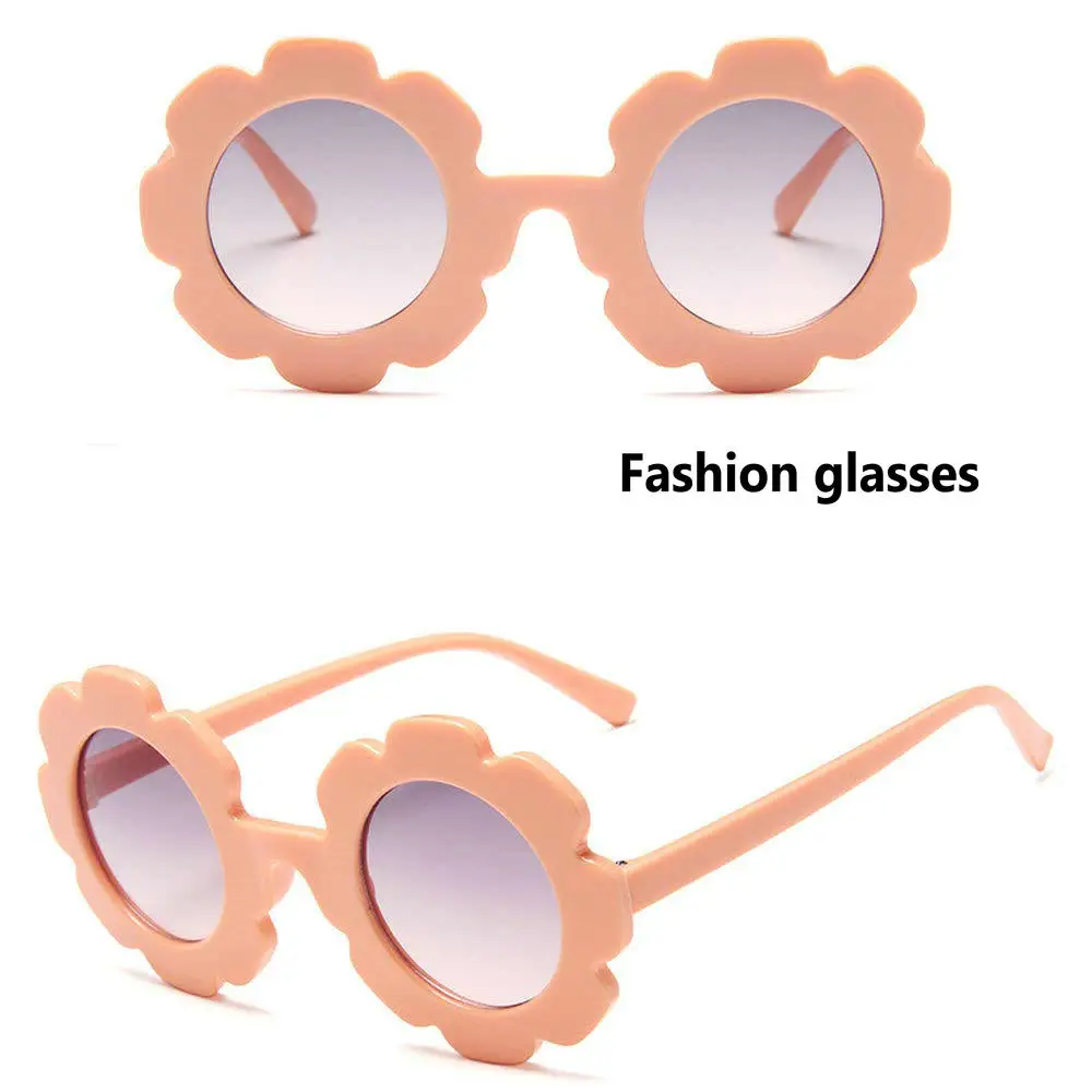 Новинка, детские солнцезащитные очки, Ретро стиль, детская круглая оправа, детские солнцезащитные очки, UV400, спортивные солнцезащитные очки для девочек FML - Цвет линз: pink