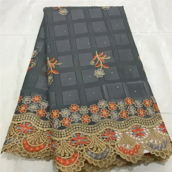 

Swiss lace fabric 2020 heavy beaded embroidery African lace fabrics 100% cotton fabric Swiss voile lace in Switzerland df17-42