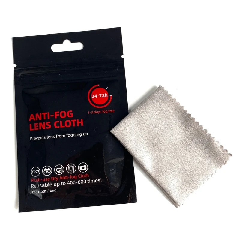 

Tech Nano Anti Fog Wipe Treatment Reusable Cloth Pre-moistened Antifog Lens Cloth Defogger Eyeglass Wipe Prevent Fogging