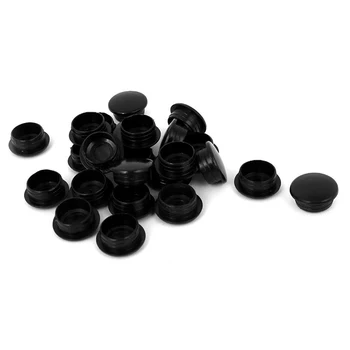 

HOT-24Pcs Round Blanking End Caps Tubing Pipe Insert Bung 15mm x 12mm