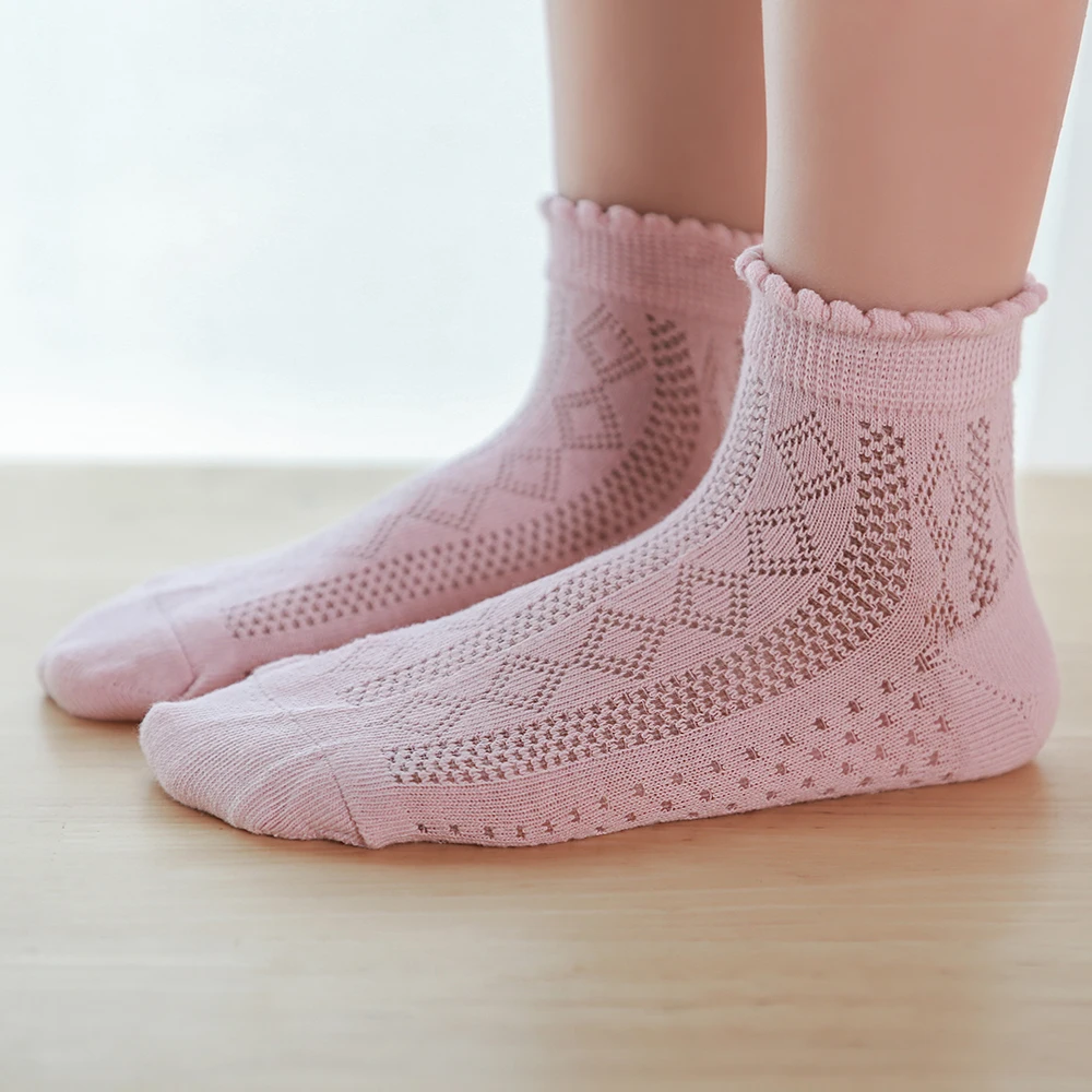 5Pairs Baby Cotton Mesh Socks For Kids