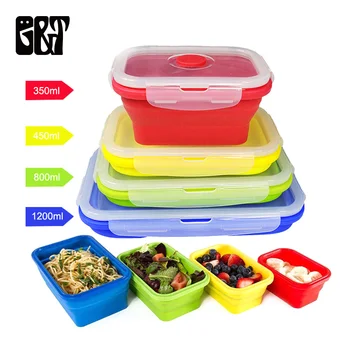 

Portable Bento Box Convenient Collapsible Oven Lunch Box Food Storage Container Household Outdoor Boxes Tableware