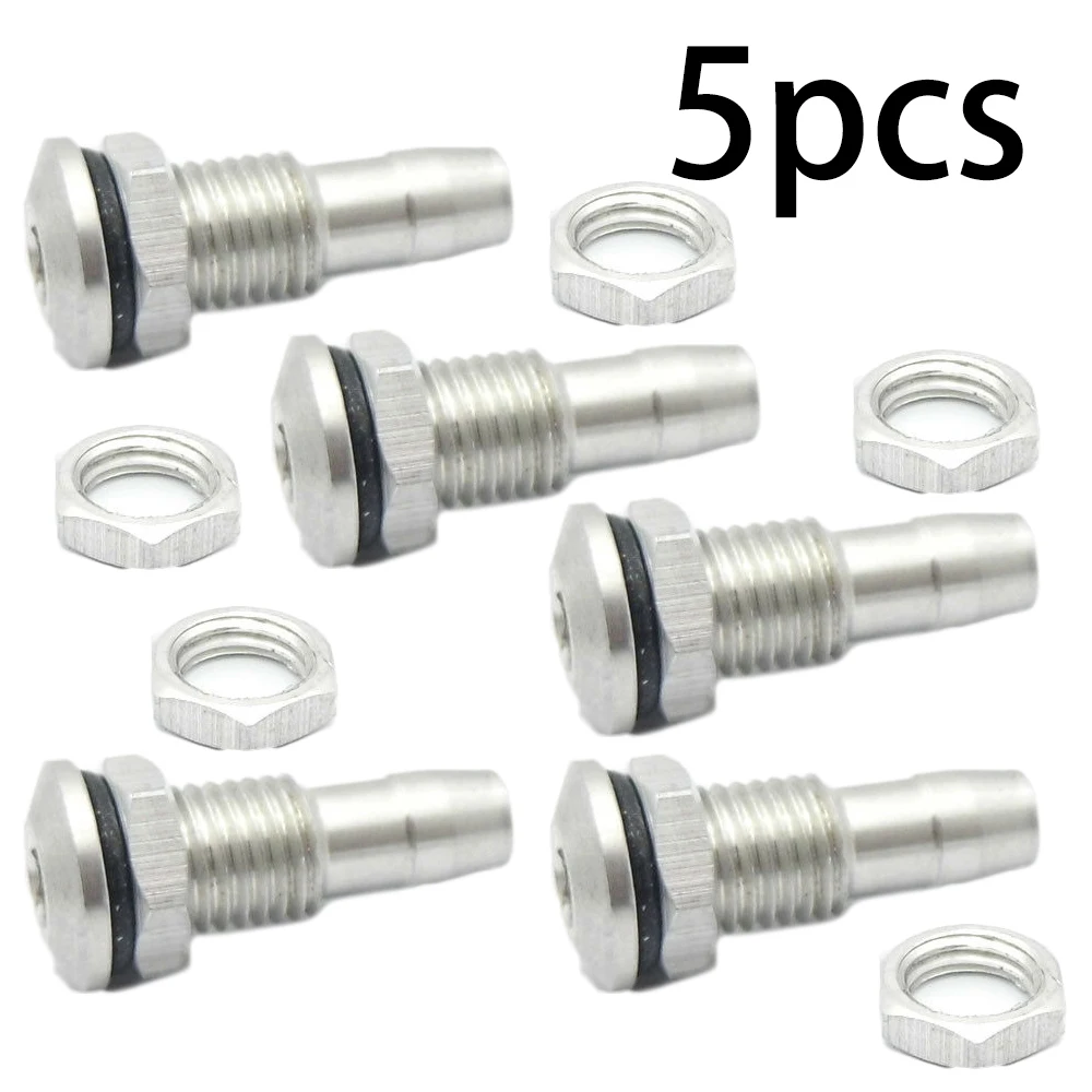 

Drainage Water Nozzles Outlet 5pcs Aluminum alloy Valve Adapter Cooling nipple