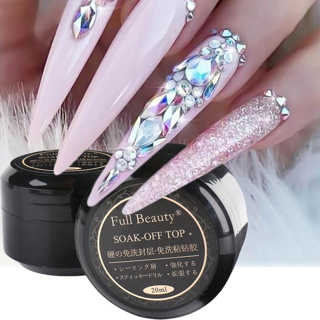 Rhinestones Glue Super Sticky Nail Decoration Stick Glue Manicure Point  Drill Gel Nail Art Crystal Gel Nails Ornament Adhesive - AliExpress