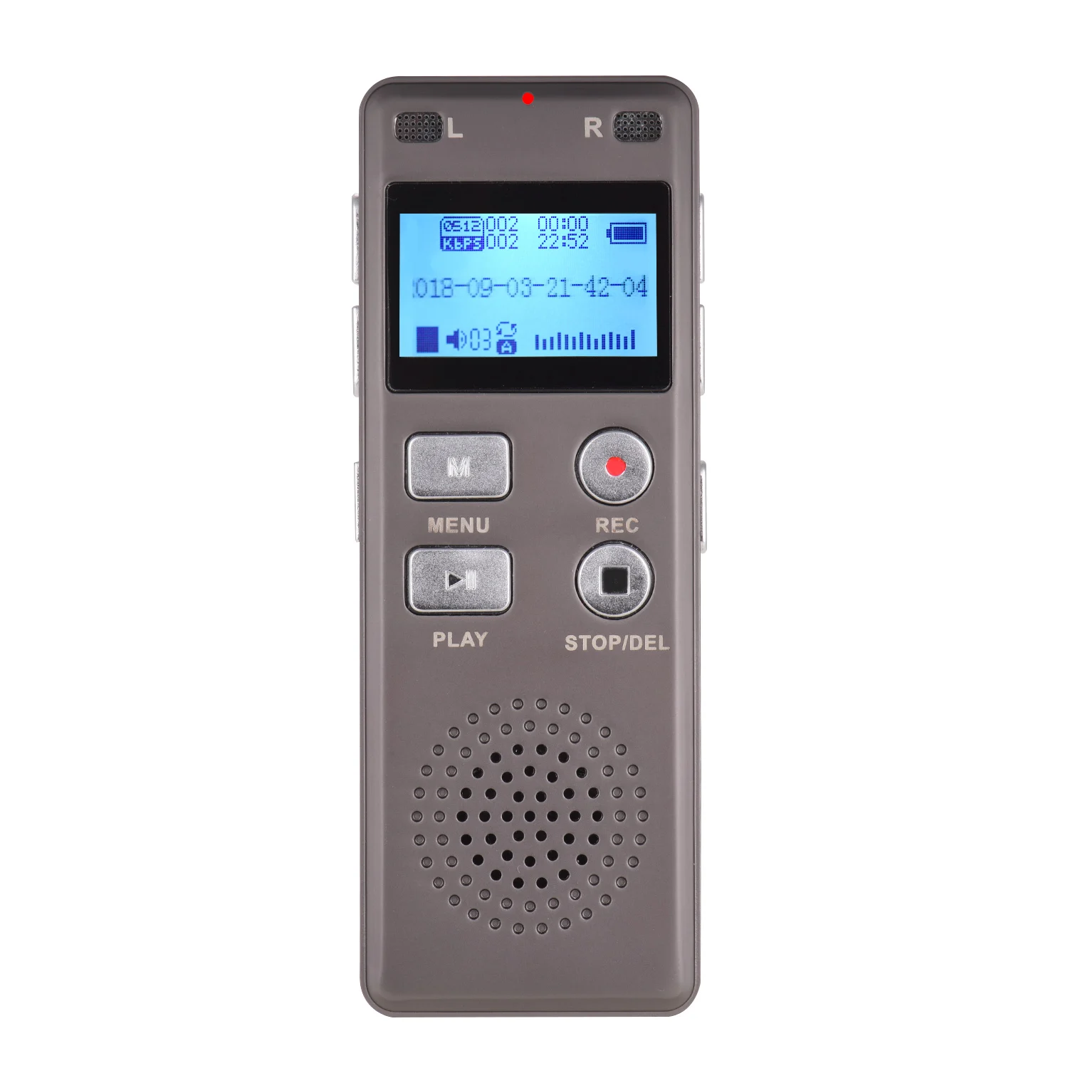 Цифровой диктофон MP3 музыкальный плеер голосовая поддержка запись монитор телефонная запись с громкоговорителем 8 Гб