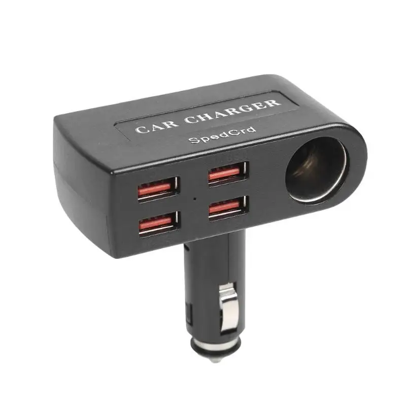 Автомобильное зарядное устройство 4 USB QC 3,0 адаптер для быстрой зарядки прикуриватель