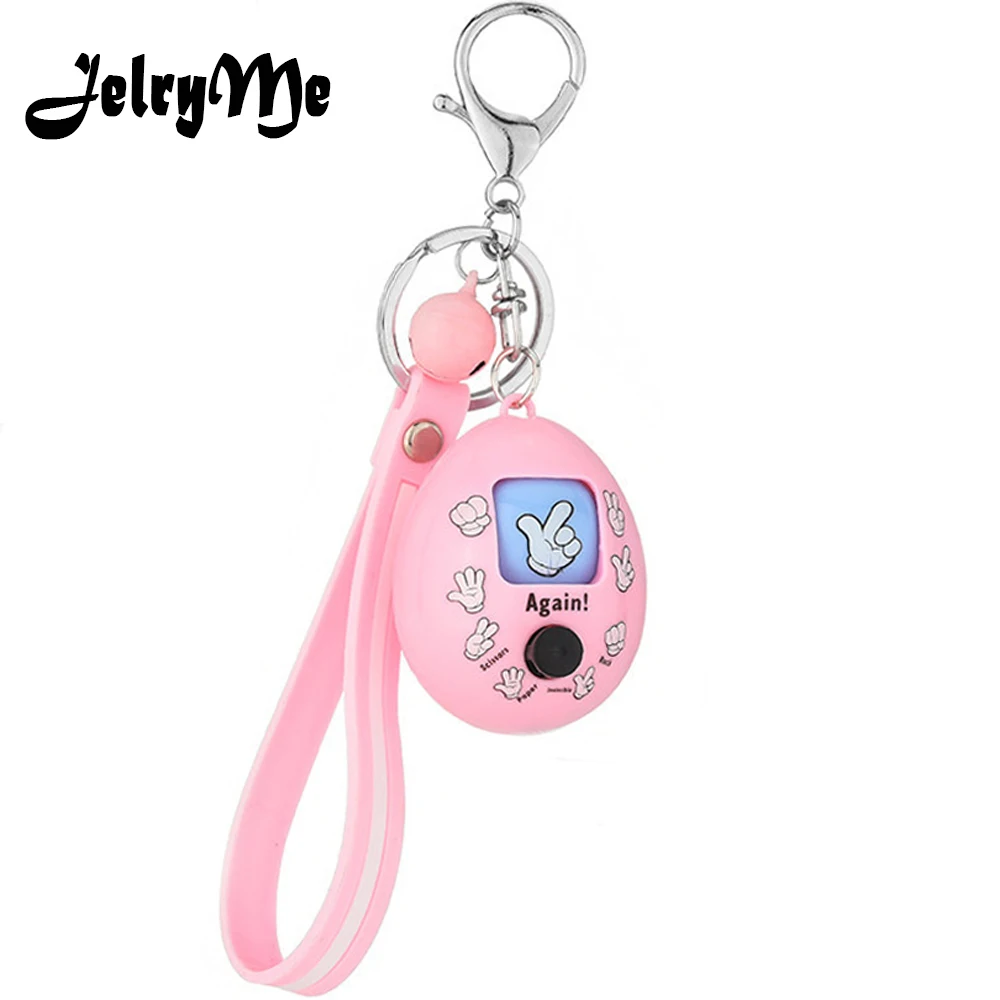 

Finger Play Game Key Chains Best Friends Rock-paper-scissors Cute Egg Keychain Car Key Rings Holders Couple Funny Jewelry
