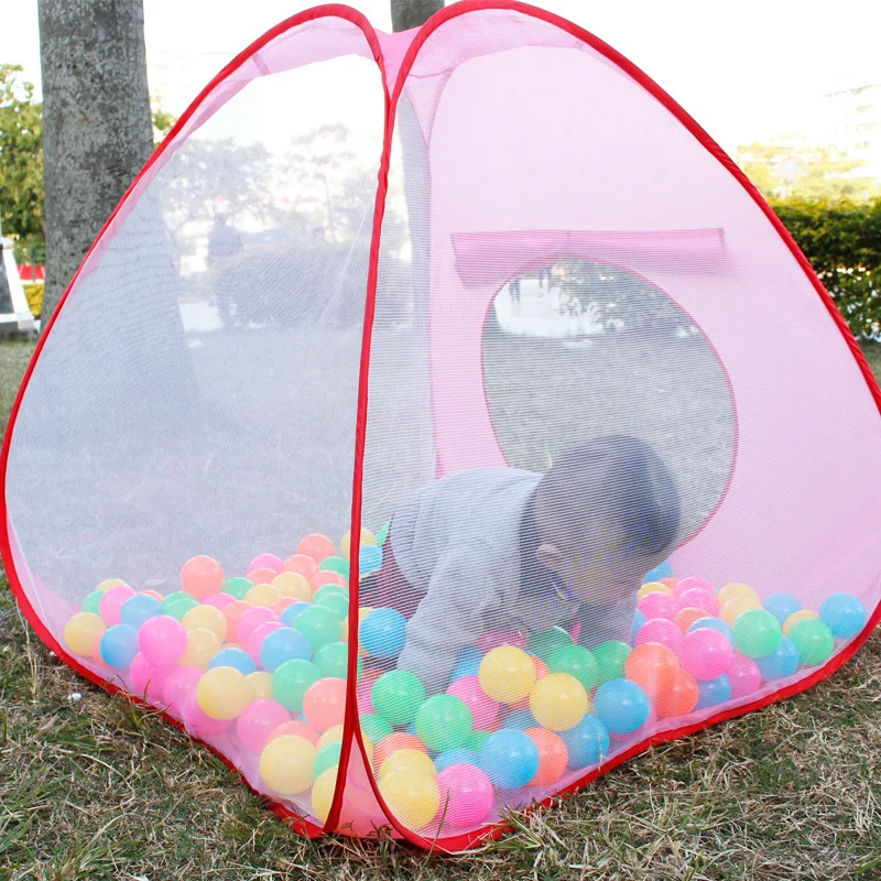 Детская игровая палатка морской шар забор игровой Домашний детский игровой противомоскитные сетки мячи для сухого бассейна туннель палатка для детей Портативный Крытый Открытый
