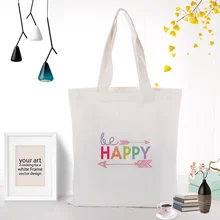 Большая сумка из плотной ткани Цвет текст узор хозяйственная сумка Сумки из натуральной кожи с принтом на заказ логотип DIY эко Ecologicas многоразовая утилизация ежедневно Применение