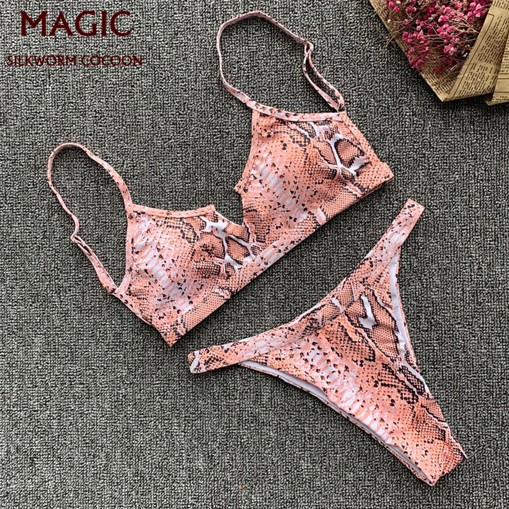 

High Waist Bikini New Women Two Pieces Bikini Set Print High Quality Padded Push Up Swimwear Brazilian Bathing Suit Beach Wear