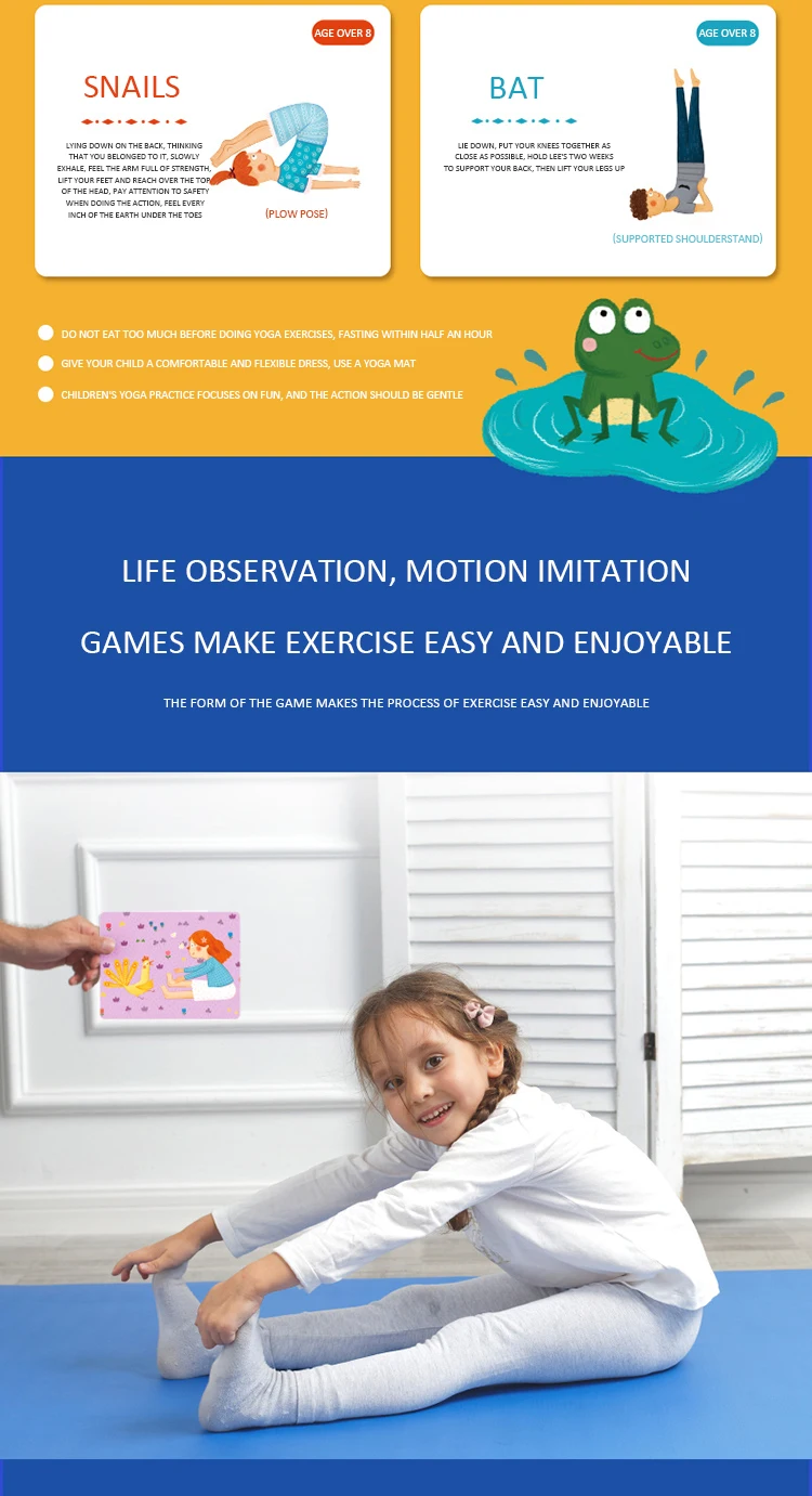Mideer Yoga Card,Cognitive Card,Educational Toys