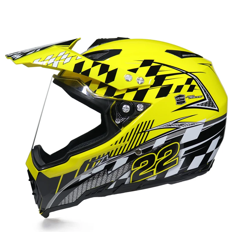 Motocicleta Moto Cross Casco Casque Capacete мотоциклетный шлем внедорожный шлем для мотокросса s m l xl - Цвет: 12a