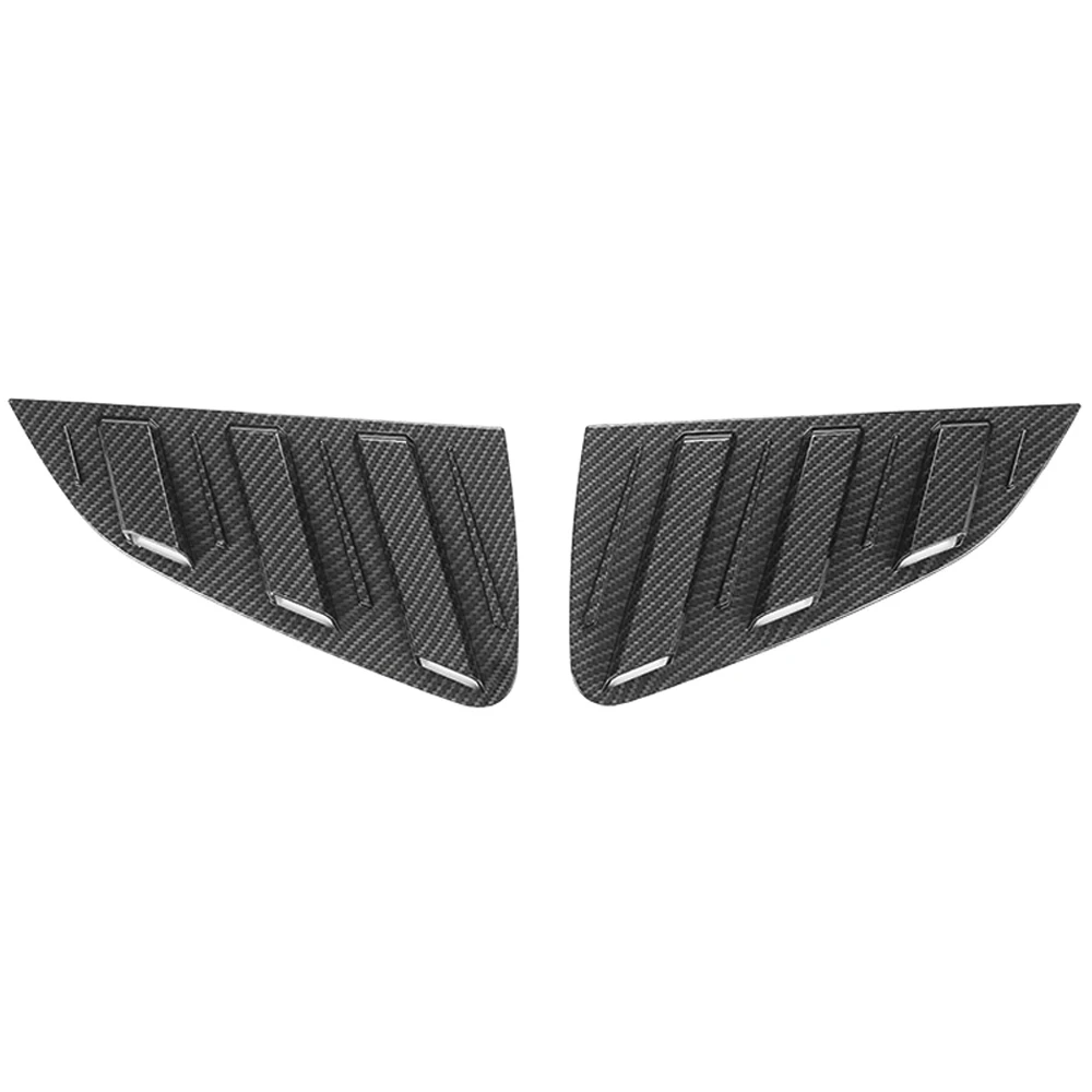 Rear Window Side Vent Shades Scoop Louver Shutter Sticker Cover Trim 2x For VW Polo 2011-2015 Sedan car side window louver