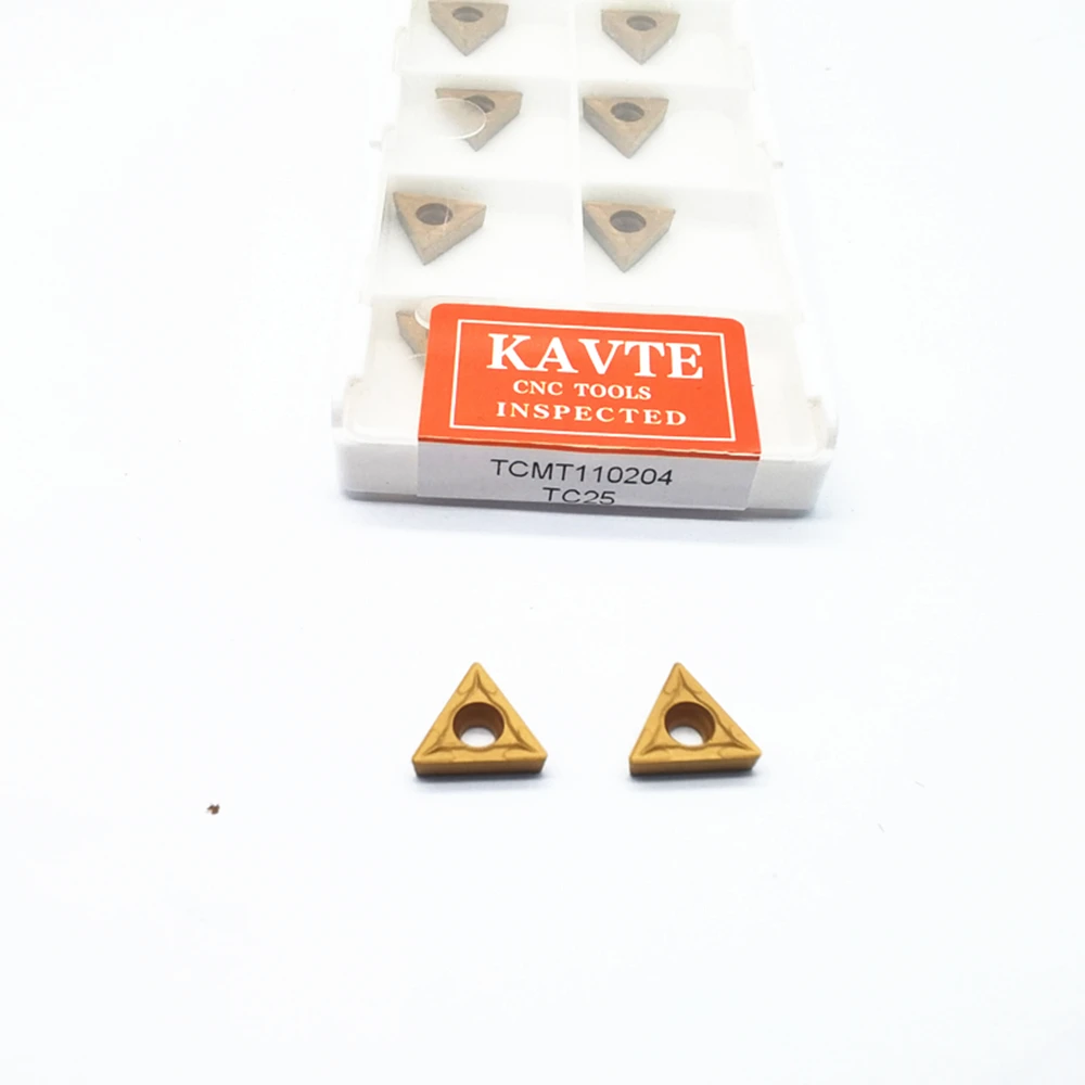 

New 10pcs KAVTE TCMT110204 Carbide Insert TCMT Internal Turning Tool CNC Blade Cutter Lathe For -STUCR/L11