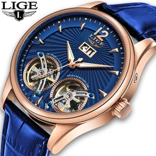 Reloj hombres LIGE, мужские часы, мужские часы, Топ бренд, Роскошные автоматические механические Спортивные часы, мужские наручные часы, Tourbillon