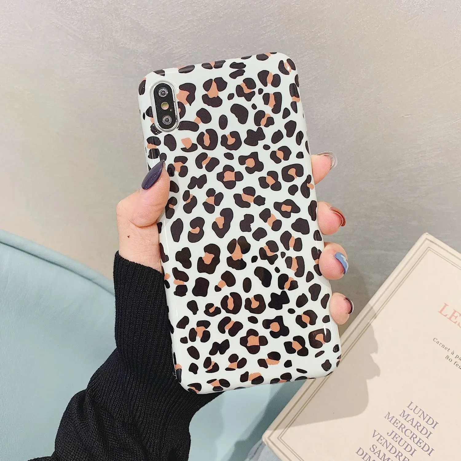 VOZRO Han Feng Lovely Leopard Print For Iphone8 6 6s Case For Iphone 7 8 Plus 3