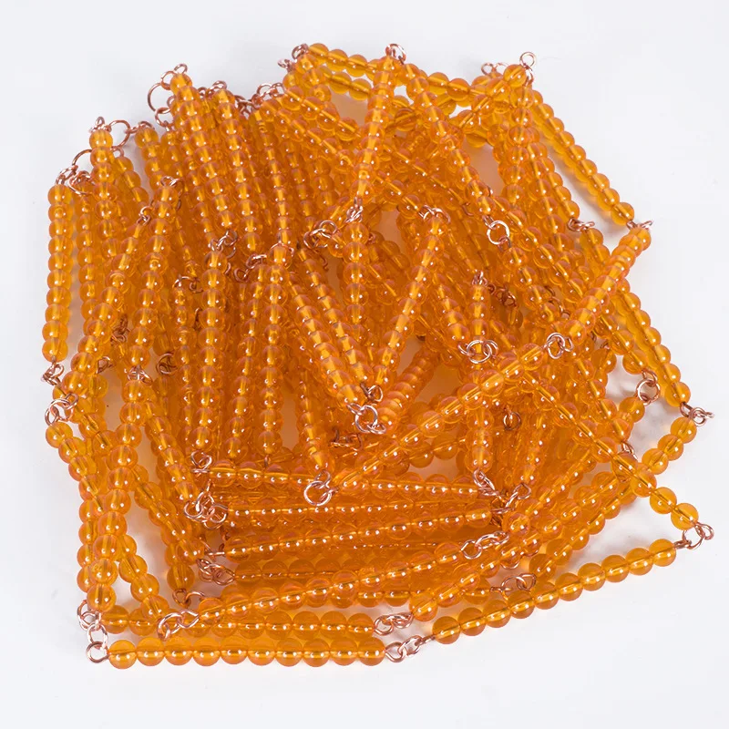 

Montessori Gold One Thousand Beaded Bracelet Kindergarten Building Blocks Early Childhood Educational Toy