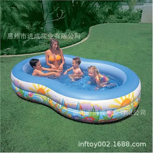 Напрямую от производителя голубого второго кольца бассейн для младенцев надувной квадратный детский бассейн sha tan chi океаны мяч бассейн