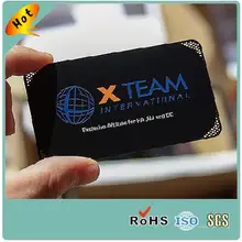 Пользовательские матовый черный металлический бизнес-карты, 85*54*0,3 мм, с печатным логотипом