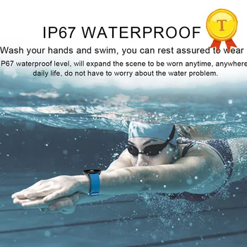 

Smart Watch Men Blood Pressure IP67 Waterproof Women Heart Rate Monitor Fitness Tracker Watch Sport For Android IOS Phones