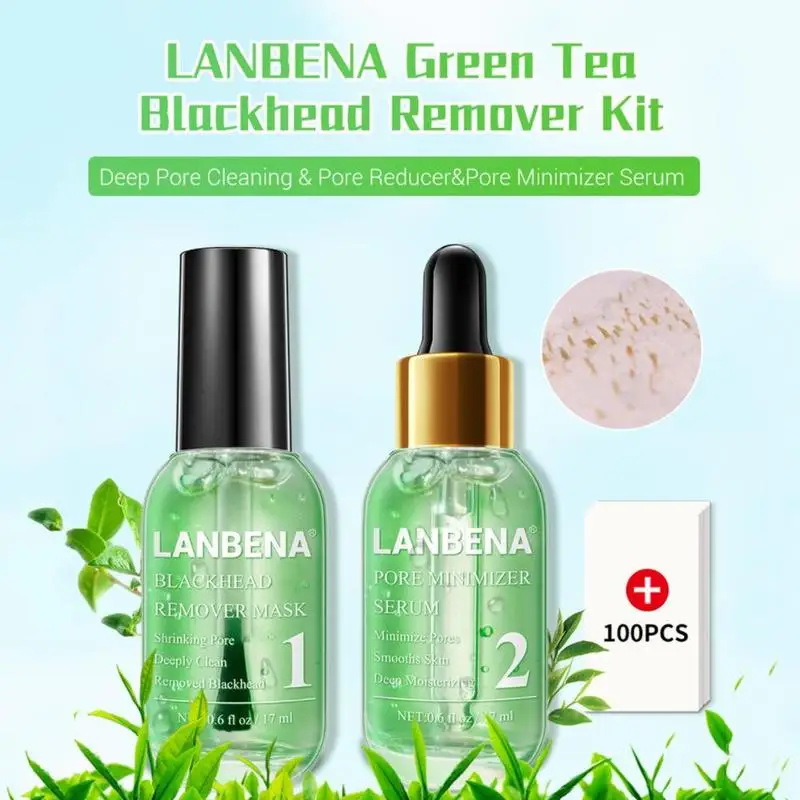 LANBENA, сыворотка для лица, средство для удаления черных точек, маска для уменьшения пор, лечение акне, глубокое очищение, разглаживание, уход за кожей, подтягивающая эссенция, красота