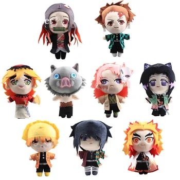 

20cm Anime Demon Slayer Plush Toys Cute Douma Sabito Tomioka Giyu Kochou Shinobu Figure Stuffed Dolls Peluche Women Kids Gift
