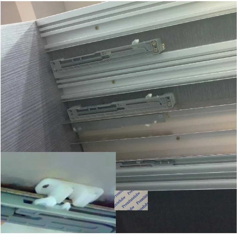 2Pcs Sliding Door Damper Buffer For Wardrobe Closet Cabinet Cupboard