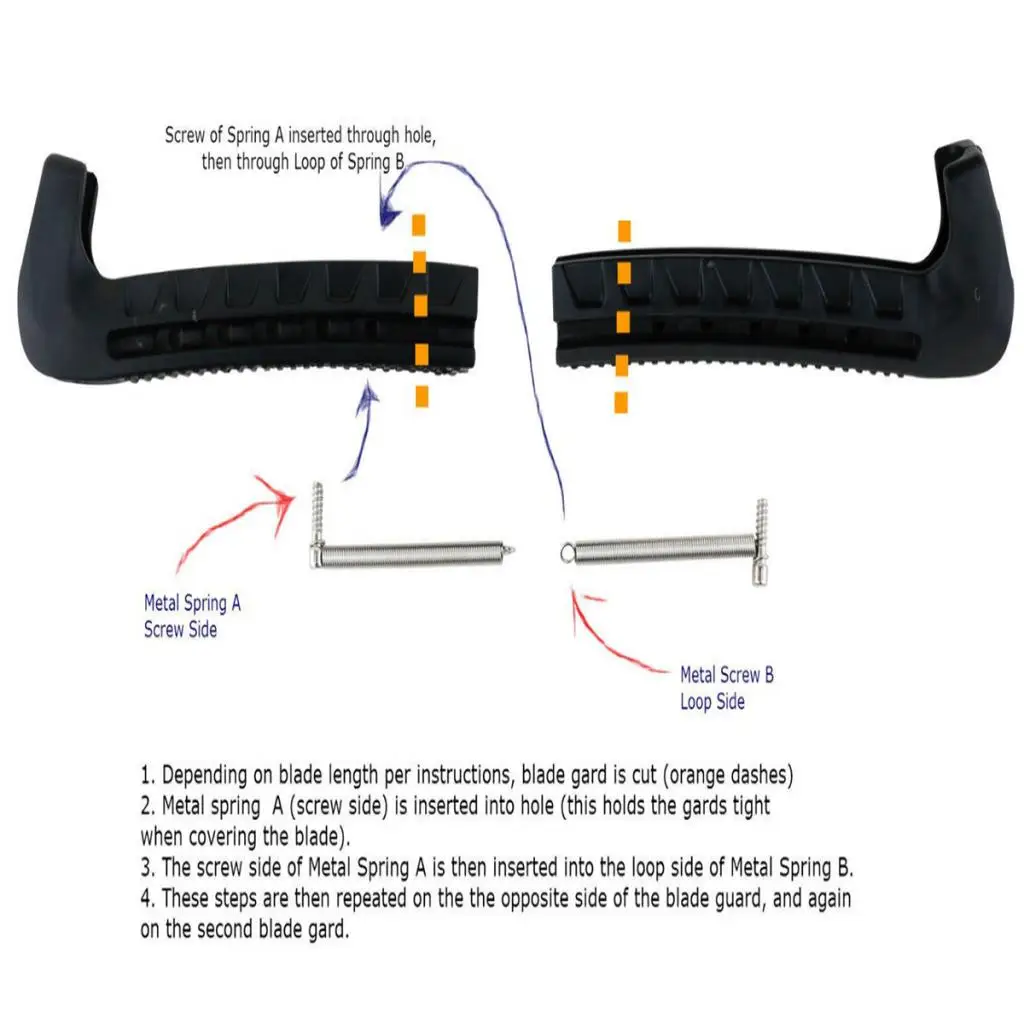 2pcs Soft Plastic Ice Hockey Figure Skate Blade Guard Cover Protector for Women Men Youth Kids