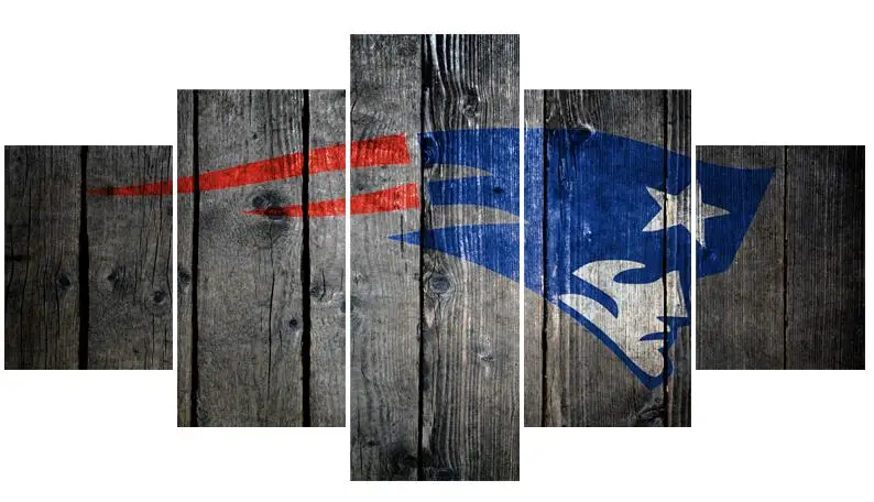 Sport Ball Patriots Team Paintings Wall Home Decor New England Canvas Painting Calligraphy For Living Room Bedroom - Цвет: NF-11
