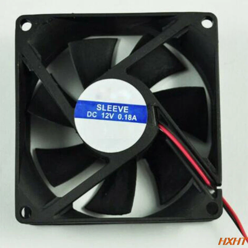 

DC 12V black 80mm square plastic cooling fan for computer PC case cooling fan